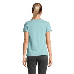 T-shirt Éco-responsable Femme Personnalisé 150g - CRUSADER Matières : coton biologique Taille textile : XXL Couleurs : bleu pisc