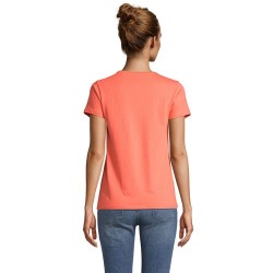 T-shirt Éco-responsable Femme Personnalisé 150g - CRUSADER Matières : coton biologique Taille textile : M Couleurs : pop orange 