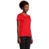 T-shirt Éco-responsable Femme Personnalisé 150g - CRUSADER Matières : coton biologique Taille textile : 3XL Couleurs : rouge imp