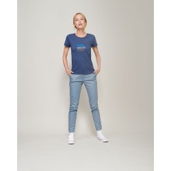 T-shirt Éco-responsable Femme Personnalisé 150g - CRUSADER Matières : coton biologique Taille textile : 3XL Couleurs : rouge goo