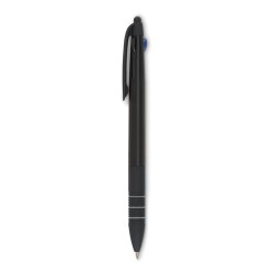 Stylo bille stylet 3 couleurs personnalisé MULTIPEN Matières : ABS Couleurs : noir impression haute définition