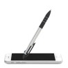 Stylo bille stylet 3 couleurs personnalisé MULTIPEN Matières : ABS Couleurs : argenté marquage laser ultra précis