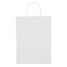 Sac cadeau grand en papier personnalisé 150 gr/m² Matières : papier Couleurs : blanc