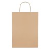 Sac cadeau grand en papier personnalisé 150 gr/m² Matières : papier Couleurs : beige personnalisable avec votre logo