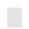 Sac cadeau moyen en papier  150 gr/m² personnalisable PAPER MEDIUM Matières : papier Couleurs : blanc