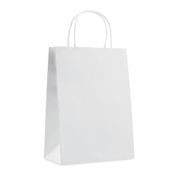 Sac cadeau moyen en papier  150 gr/m² personnalisable PAPER MEDIUM Matières : papier Couleurs : blanc 2