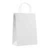 Sac cadeau moyen en papier  150 gr/m² personnalisable PAPER MEDIUM Matières : papier Couleurs : blanc cadeau entreprise pas cher
