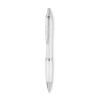 Stylo à bille  en RPET pratique personnalisé RIO Matières : PET recyclé Couleurs : blanc transparent impression haute définition
