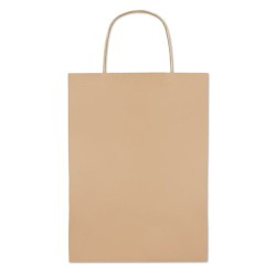 Sac cadeau moyen en papier  150 gr/m² personnalisable PAPER MEDIUM Matières : papier Couleurs : beige personnalisable avec votre