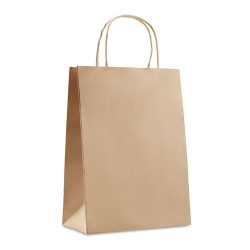 Sac cadeau moyen en papier  150 gr/m² personnalisable PAPER MEDIUM Matières : papier Couleurs : beige goodies publicitaire événe