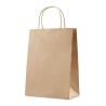 Sac cadeau moyen en papier  150 gr/m² personnalisable PAPER MEDIUM Matières : papier Couleurs : beige marquage laser ultra préci