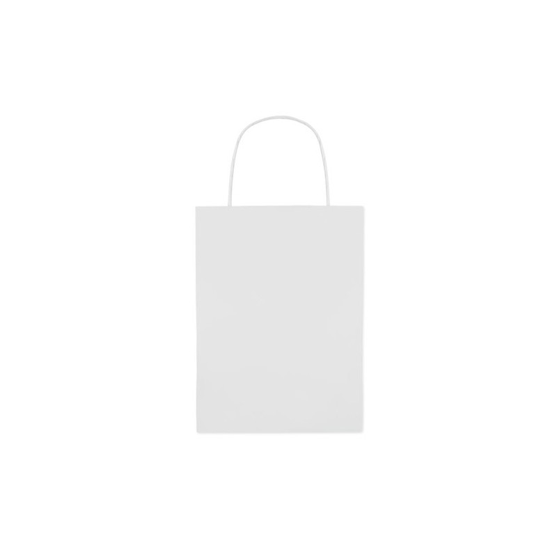 Sac Cadeau Petit Format Éco-responsable en Papier 150 gr/m² PAPER SMALL Matières : papier Couleurs : blanc