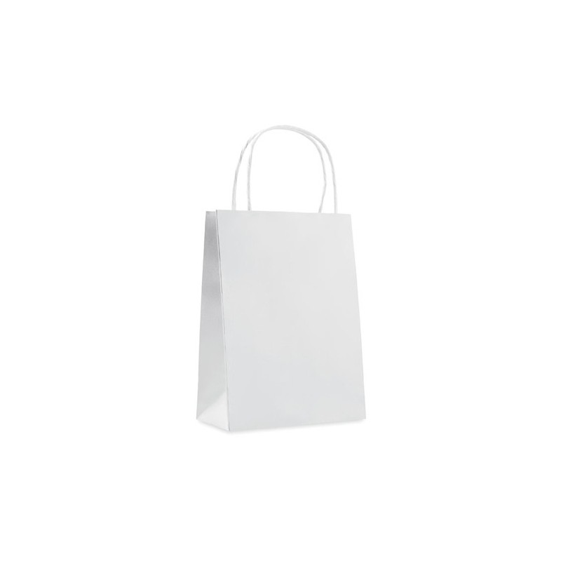 Sac Cadeau Petit Format Éco-responsable en Papier 150 gr/m² PAPER SMALL Matières : papier Couleurs : blanc cadeau entreprise pas