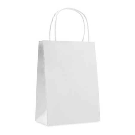 Sac Cadeau Petit Format Éco-responsable en Papier 150 gr/m² PAPER SMALL Matières : papier Couleurs : blanc cadeau entreprise pas