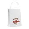 Sac Cadeau Petit Format Éco-responsable en Papier 150 gr/m² PAPER SMALL Matières : papier Couleurs : blanc impression haute défi