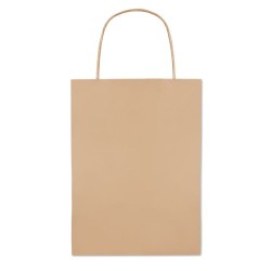 Sac Cadeau Petit Format Éco-responsable en Papier 150 gr/m² PAPER SMALL Matières : papier Couleurs : beige personnalisable avec 