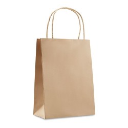 Sac Cadeau Petit Format Éco-responsable en Papier 150 gr/m² PAPER SMALL Matières : papier Couleurs : beige goodies publicitaire 