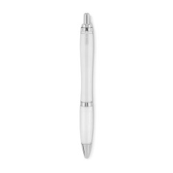 Stylo à bille  en RPET pratique personnalisé RIO Matières : PET recyclé Couleurs : blanc transparent cadeau client original
