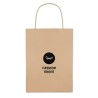 Sac Cadeau Petit Format Éco-responsable en Papier 150 gr/m² PAPER SMALL Matières : papier Couleurs : beige marquage laser ultra 