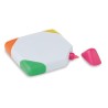 Surligneur Éco-responsable Personnalisé dans un Boîtier SQUARIE Matières : ABS Couleurs : blanc personnalisable avec votre logo