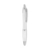 Stylo à bille  en RPET pratique personnalisé RIO Matières : PET recyclé Couleurs : blanc transparent cadeau entreprise pas cher