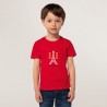 T-shirt Enfant Personnalisable Bio 175g | PIONEER KIDS Matières : coton biologique Taille textile : M Couleurs : rouge personnal