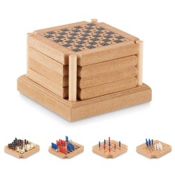 Sous-verres personnalisés 4 pièces - COASTGAME Matières : MDF Couleurs : bois
