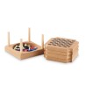 Sous-verres personnalisés 4 pièces - COASTGAME Matières : MDF Couleurs : bois goodies publicitaire événementiel