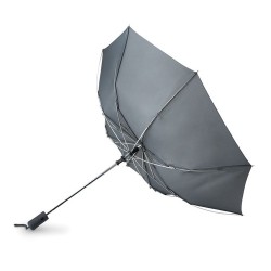 Parapluie Automatique Personnalisé avec Ouverture Rapide - HAARLEM Matières : métal Couleurs : gris impression logo haute qualit