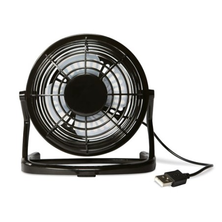 Ventilateur Pratique en ABS Personnalisé AIRY Matières : ABS Couleurs : noir impression haute définition