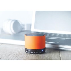 Haut-parleurs sans fil Audio Premium Personnalisés ROUND BASS pas cher Couleurs : orange personnalisation rapide en France