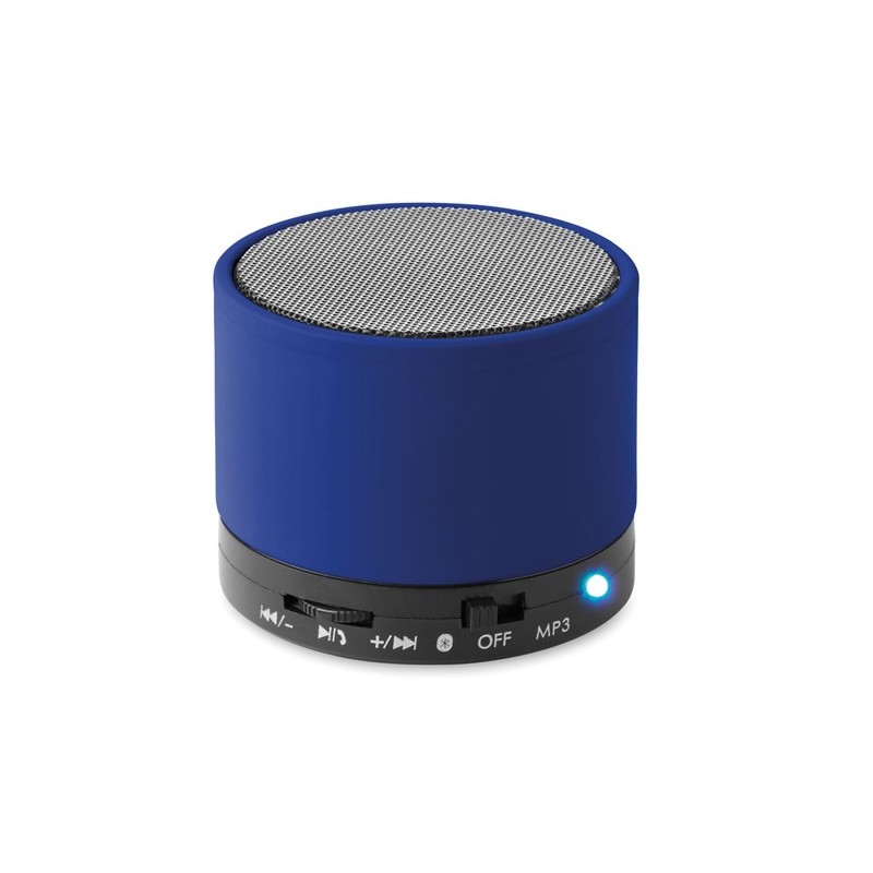 Haut-parleurs sans fil Audio Premium Personnalisés ROUND BASS pas cher Couleurs : bleu royal impression haute définition