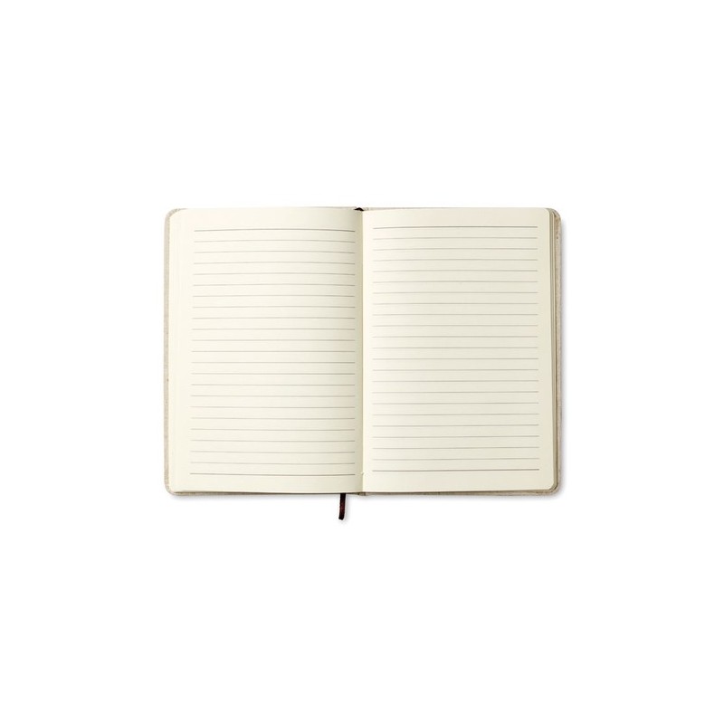 Carnet A5 en Toile Éco-responsable avec 96 Pages - CANVAS Matières : papier Couleurs : beige personnalisable avec votre logo