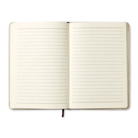 Carnet A5 en Toile Éco-responsable avec 96 Pages - CANVAS Matières : papier Couleurs : beige personnalisable avec votre logo