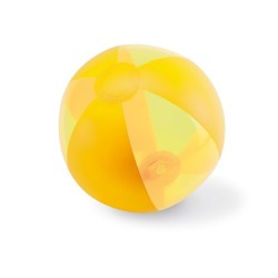 Ballon de plage gonflable personnalisé, cadeau d'entreprise AQUATIME Matières : PVC Couleurs : jaune cadeau collaborateur premiu
