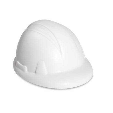 Casque de chantier anti-stress personnalisé MINEROSTRESS Matières : PU Couleurs : blanc personnalisable avec votre logo