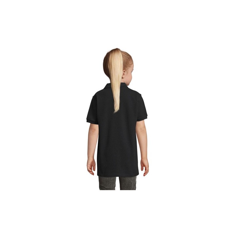 Polo Enfant 100% Coton Idéal pour Cadeaux Personnalisés - PERFECT KIDS Matières : coton Taille textile : 3XL Couleurs : noir goo