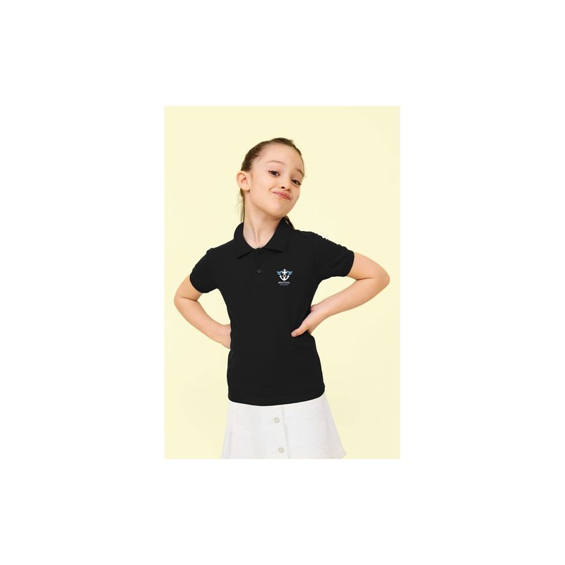 Polo Enfant 100% Coton Idéal pour Cadeaux Personnalisés - PERFECT KIDS Matières : coton Taille textile : 3XL Couleurs : noir obj
