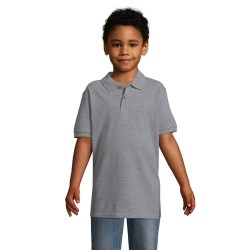 Polo Enfant 100% Coton Idéal pour Cadeaux Personnalisés - PERFECT KIDS Matières : coton Taille textile : 3XL Couleurs : gris chi