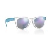Lunettes de soleil miroir personnalisées - AMERICA TOUCH Matières : Polycarbonate (PC) Couleurs : bleu objet promotionnel éco-re