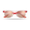 Lunettes de soleil miroir personnalisées - AMERICA TOUCH Matières : Polycarbonate (PC) Couleurs : rouge impression haute définit