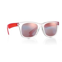 Lunettes de soleil miroir personnalisées - AMERICA TOUCH Matières : Polycarbonate (PC) Couleurs : rouge livraison express 24h 48
