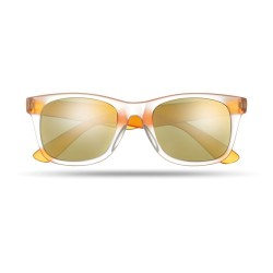 Lunettes de soleil miroir personnalisées - AMERICA TOUCH Matières : Polycarbonate (PC) Couleurs : orange goodies publicitaire év