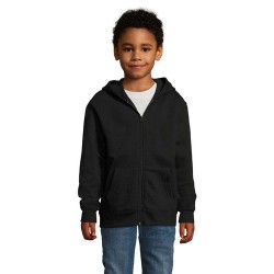 Hoodie Enfant Personnalisé avec Zip et Capuche - STONE KIDS Matières : coton Taille textile : 4XL Couleurs : noir objet promotio