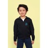 Hoodie Enfant Personnalisé avec Zip et Capuche - STONE KIDS Matières : coton Taille textile : 4XL Couleurs : noir marquage laser