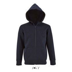 Hoodie Enfant Personnalisé avec Zip et Capuche - STONE KIDS Matières : coton Taille textile : 3XL Couleurs : french navy impress