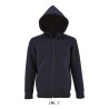 Hoodie Enfant Personnalisé avec Zip et Capuche - STONE KIDS Matières : coton Taille textile : 3XL Couleurs : french navy impress