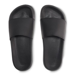 Claquettes antidérapantes personnalisées 46/47 pas cher KOLAM Matières : EVA Couleurs : noir cadeau collaborateur premium