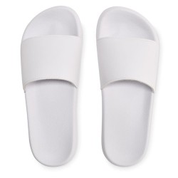Claquettes antidérapantes personnalisées 46/47 pas cher KOLAM Matières : EVA Couleurs : blanc objet promotionnel éco-responsable