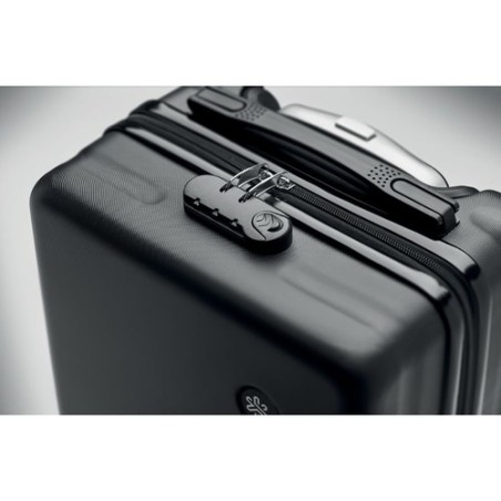 Valise trolley compacte et pratique personnalisée STOR sous siège Matières : ABS Couleurs : noir personnalisable avec votre logo